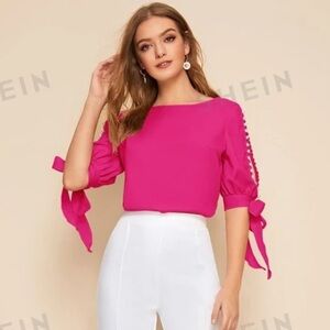 Hot Pink Blouse